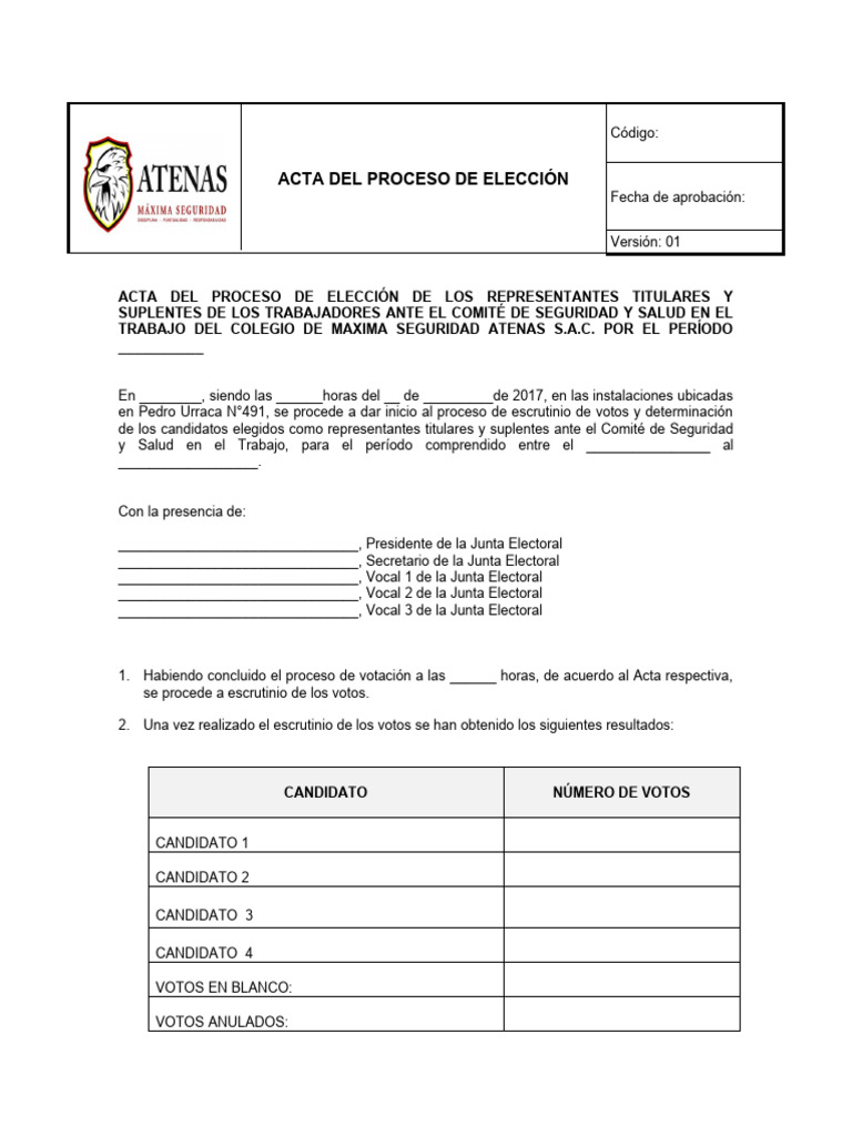 R-SST09 Acta de Proceso de Elección | PDF | Gobierno | Elecciones