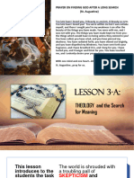 LESSON 3A-Theology and The Search For Meaning 2022