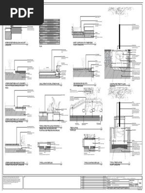 LANDSCAPE SPECIFICATION 第三版 Typical Landscape Construction Details | PDF | Concrete | Drainage