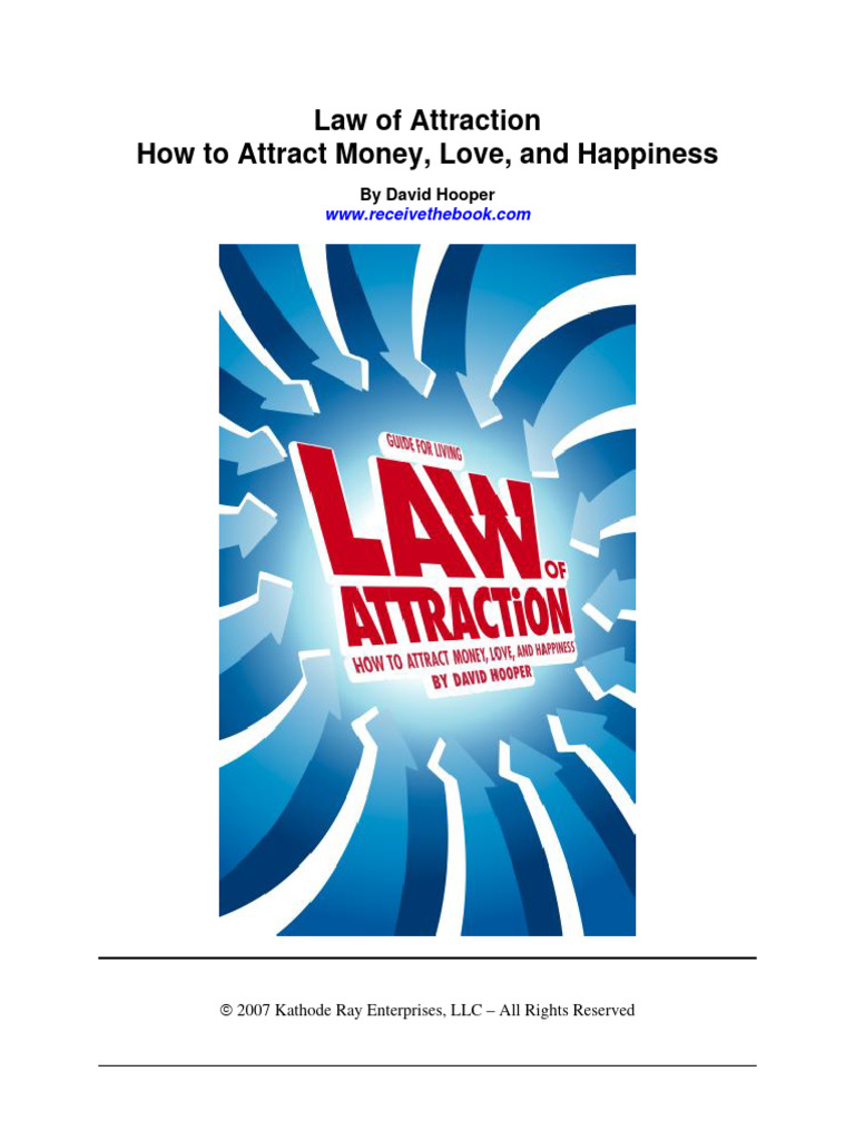 Law of Attraction - How To Attract Money, Love and Happiness | PDF ...