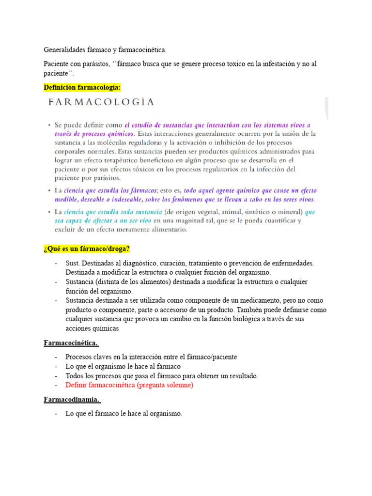 Farmacocinetica Pdf Medicamentos Con Receta Farmacocinética
