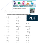 Soal Penjumlahan Pecahan Level 4 B (Www.bimbelbrilian.com)