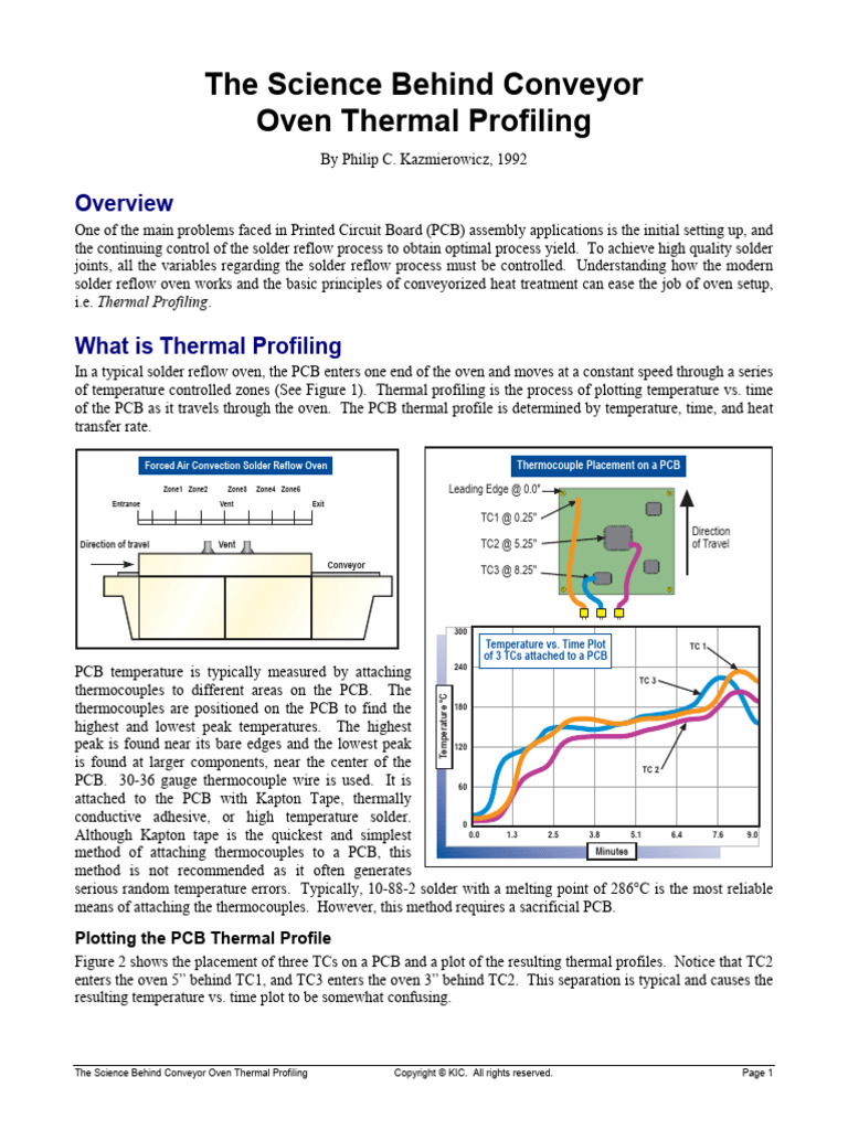 The Science Behind Conveyor Oven Profiling | PDF | Electrical Engineering