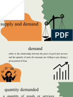 Lesson 1 - Demand and Supply