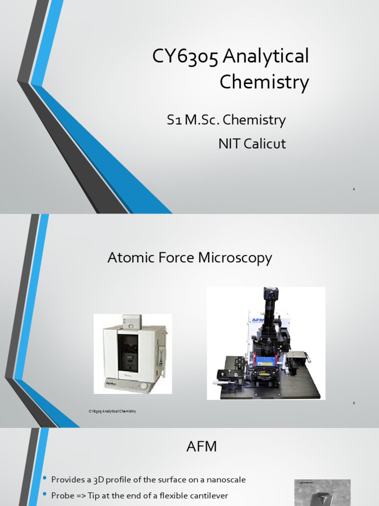 Afm 1 | PDF | Atomic Force Microscopy | Materials