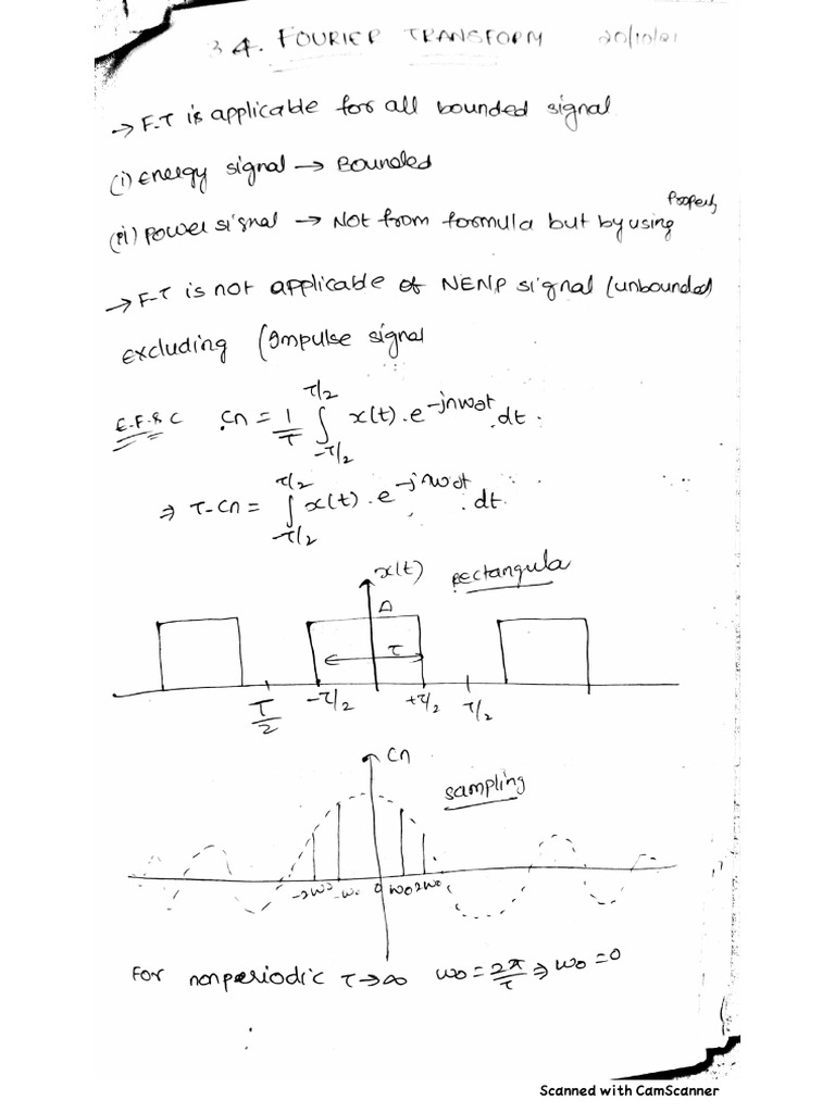 Signals Short Notes Hand Written | PDF