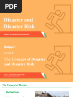 DRRR 11 - 12 Q1 0101 The Concept of Disaster and Disaster Risk PS