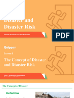 DRRR 11 - 12 Q1 0101 The Concept of Disaster and Disaster Risk PS