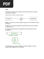 Entity and Entity Set Manuals