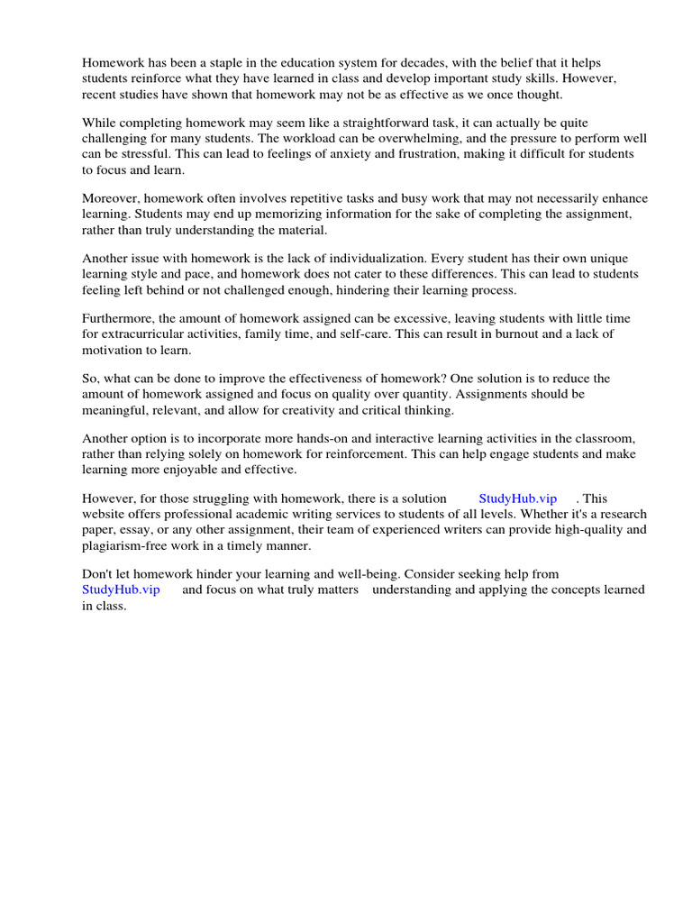 The Homework Debate: Effectiveness and Impact | PDF | Homework | Learning