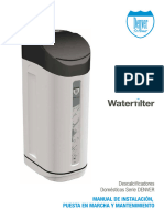 Manual Descalcificador Waterfilter Denver Softener