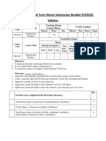 Practice Sheet and Term Sheet Booklet