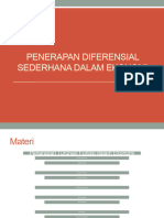 Pertemuan 12 - Penerapan Diferensial Sederhana