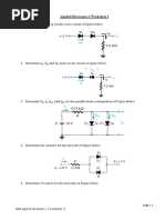 Applied Electronics I Worksheet I