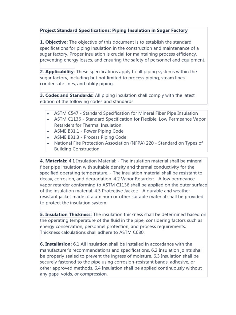Piping Insulation | Download Free PDF | Thermal Insulation | Pipe ...