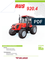 BELARUS 920.4 Tractor Brochure