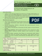Technical-Financial Appraisal of Poultry Projects