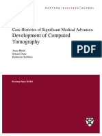 Development of Computed Tomography: Case Histories of Significant Medical Advances