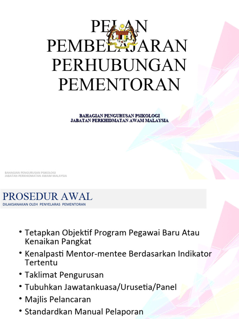 Pelan Pembelajaran Perhubungan Pementoran | PDF