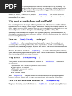 Cost Accounting Chapter 5 Homework Solutions