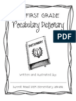 My First Grade Vocabulary Dictionary