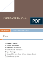 L'Héritage en C++: POO - ENSI - 2011/2012