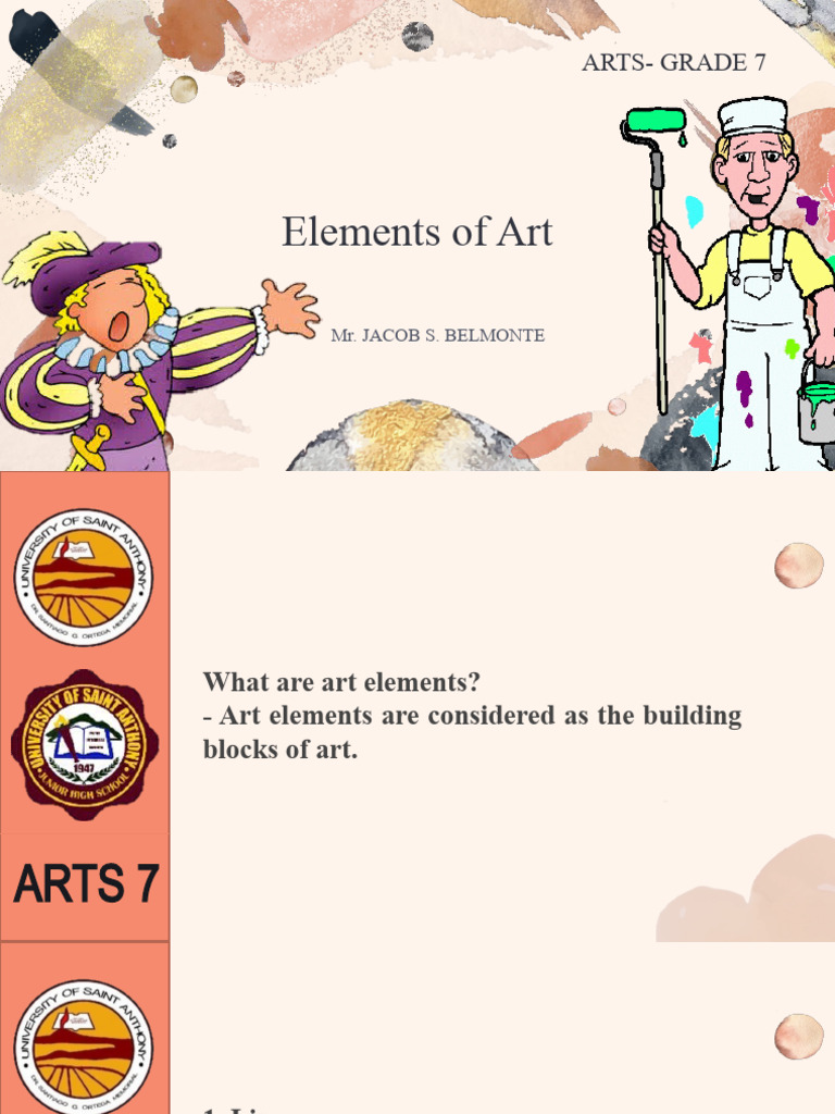 Grade 7 Elements of Art Overview | PDF | Color | Light