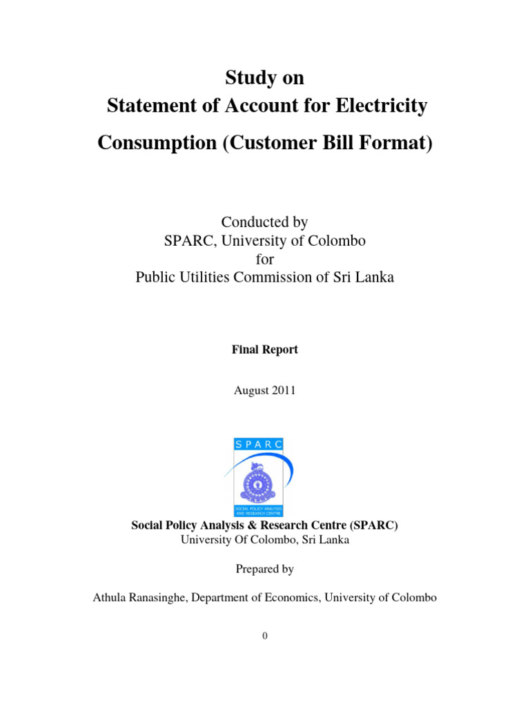 Electricity Bill Format April 2011 Pdf Cost Of Living Subsidy