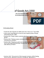 Unit -1 Slae of Goods Act, 1930