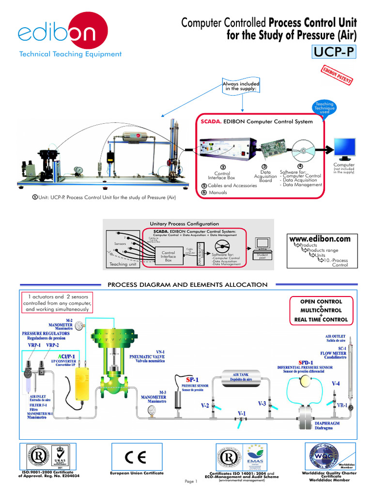 Computer-Controlled Pressure Study Unit | PDF | Programmable Logic ...