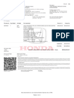 Refactura Honda Odyssey 2008