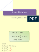 Index Notation Numerical