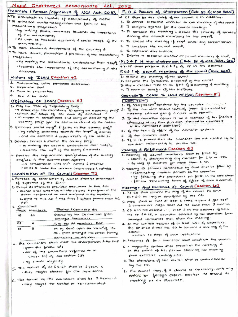 Nepal Chartered Accountants Act, 2053 PDF
