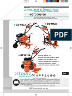 DZ-M122 DZ-M123 DZ-M124 Motocultor RO