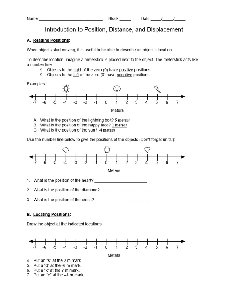 Distance, Displacement, | PDF | Distance | Metrology