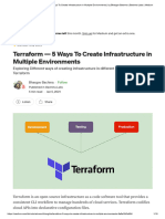 Terraform - 5 Ways To Create Infrastructure in Multiple Environments