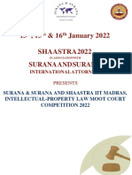 Surana Surana and Shaastra Iit Madras Ip Law Moot Court Competition 2022 Rules 1 406281