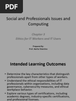 Chapter 3 Ethics For IT Workers and IT Users