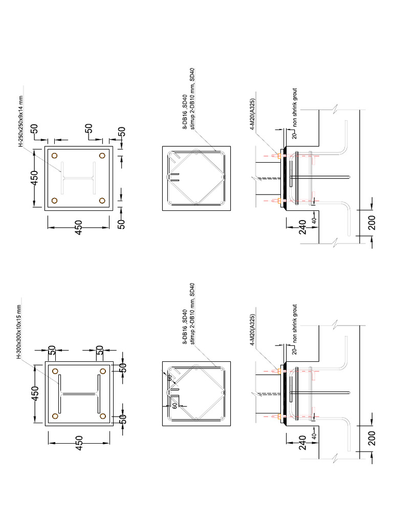 RC Column DWG | PDF