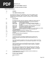 Technical Spec - LP and Earthing