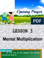 2 Chapter Lesson 3 Mental Multiplication