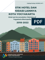 Statistik Hotel Dan Akomodasi Lainnya Di Kota Yogyakarta Tahun 2018-2022