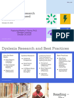 2023 Dyslexia Research and Evidence Based Practices October 24 2023