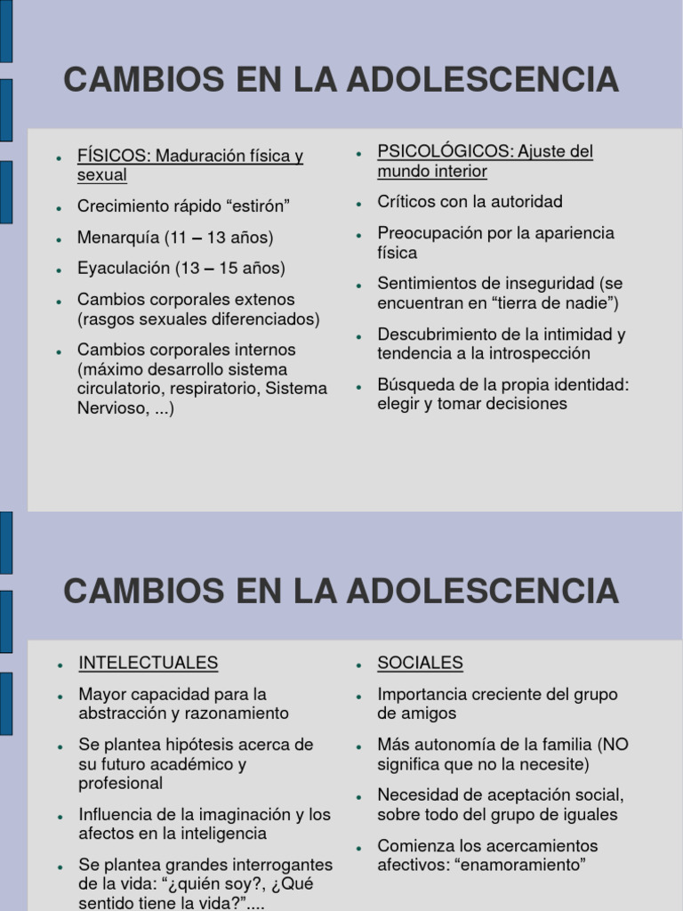 Cambios y Apoyo en la Adolescencia | PDF | Adolescencia | Adultos