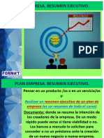 Plan Empresa. Resumen Ejecutivo