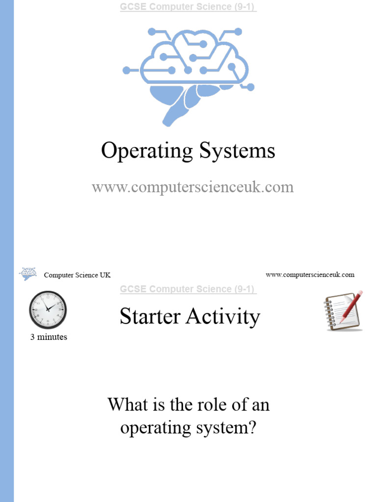 1.5.1 System Software - Operating Systems - GCSE | PDF | Operating ...