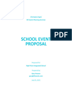 School Event Proposal Template