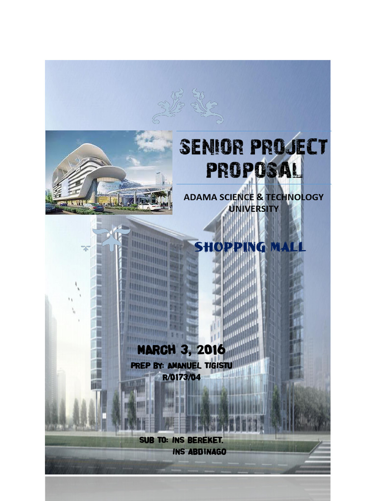 Addis Ababa Shopping Mall Proposal | PDF | Shopping Mall | Data
