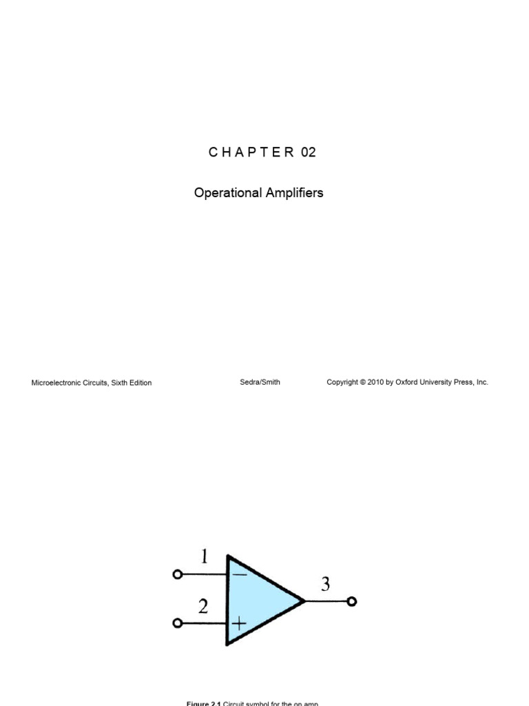 Ch02 Complete Set | PDF | Operational Amplifier | Amplifier