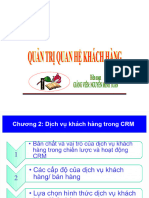 Chuong 2 Dich Vu Khach Hang Trong CRM